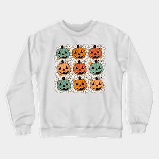 Adorable Pumpkin Patch Jack-o-Lanterns // Cute Halloween Pumpkin Season Crewneck Sweatshirt